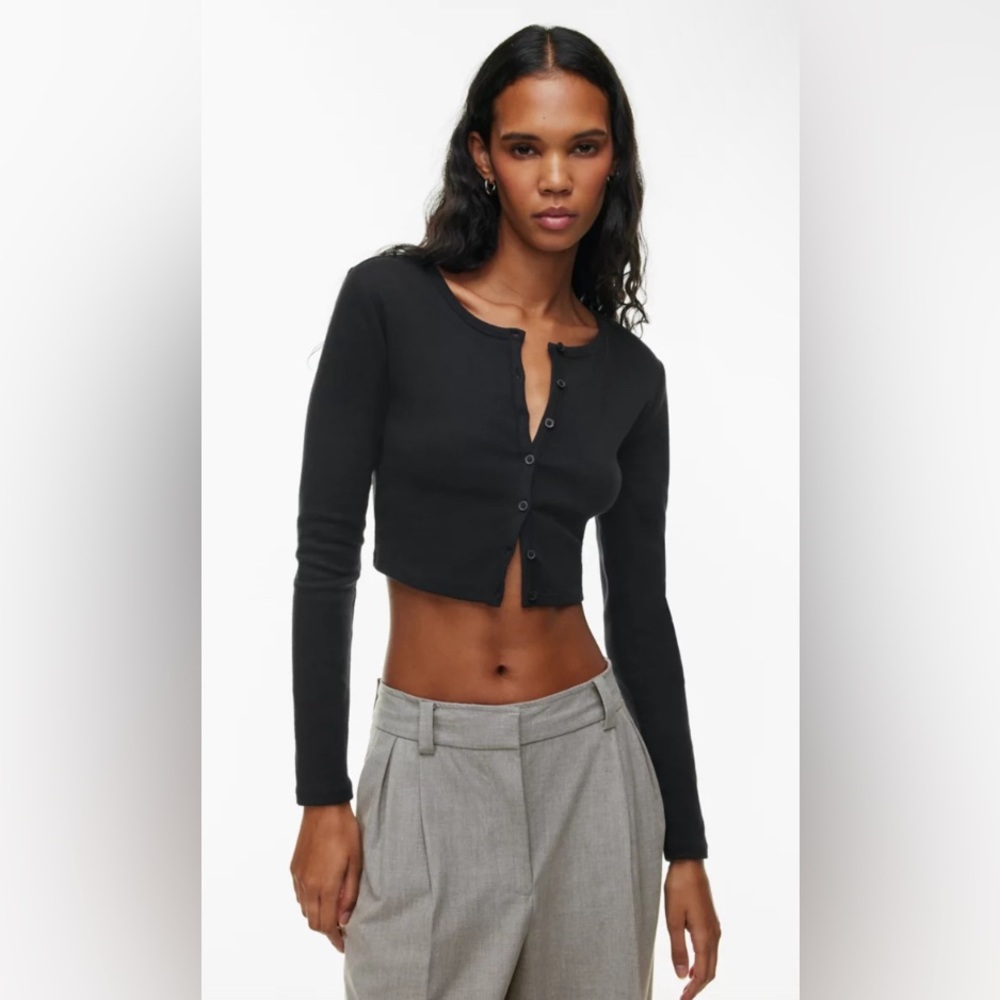 SUNDAY BEST BESTHUG APPLE Long-Sleeve Ribbed Cardigan